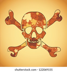Colorful skull