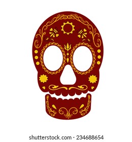 Colorful skull