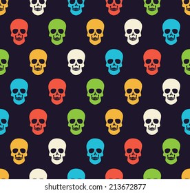 colorful skull pattern 