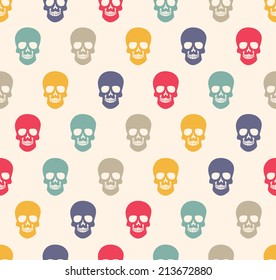 colorful skull pattern 