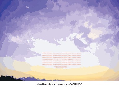 Colorful sky over moutain abstract background,EPS10