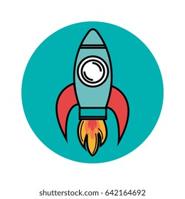 Colorful skyrocket design