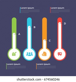 Colorful slider infographic elements with web symbols, Can be used for workflow layout diagram, chart, business reports and presentation.