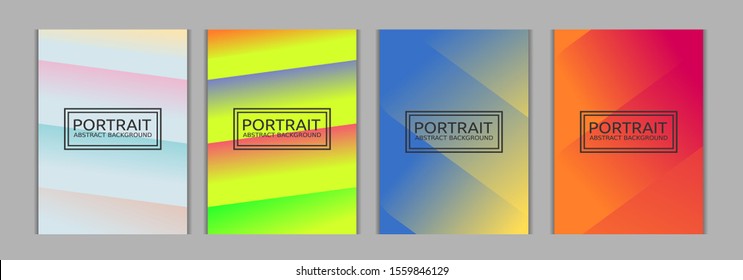 colorful sloping set portrait background. 