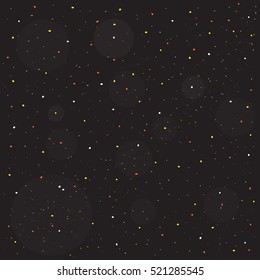 colorful small dot with black background