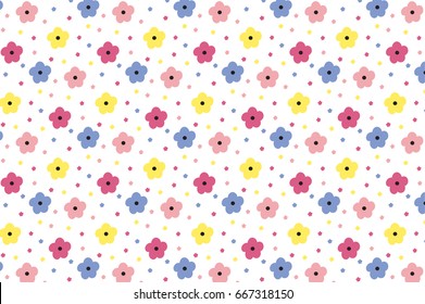 Colorful Small Flower Pattern