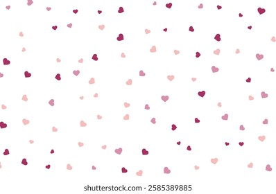 Colorful small heart background material