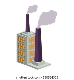 colorful small industry with two fireplace