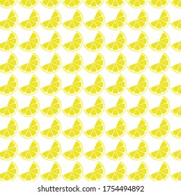 Colorful small lemon slice pattern