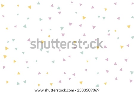 Colorful small triangle background material