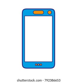 colorful smartphone technology to call and talk design