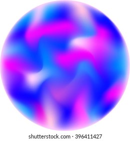 colorful smeared ball