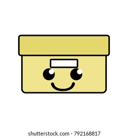 colorful smile box archive kawaii cartoon