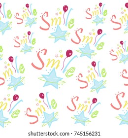 Colorful Smile Pattern Vector