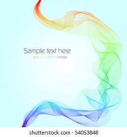 Colorful smoke