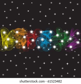 colorful smoke on black background 2