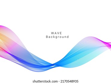 Diseño de ondas de humo coloridas vector de fondo moderno