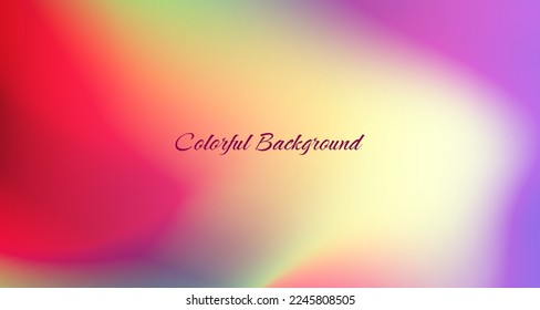 Colorful smooth abstract background on bright space with blurred gradient mesh decoration. Graphic design element soft colored style concept for banner, flyer, card, brochure cover, or landing page