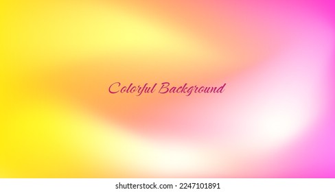 Colorful smooth abstract background on bright space with blurred gradient mesh decoration. Graphic design element soft colored style concept for banner, flyer, card, brochure cover, or landing page