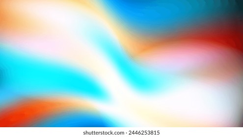 Colorful smooth abstract background on bright space with blurred gradient mesh decoration. Graphic design element soft colored style concept for banner, flyer, card, brochure cover, or landing page