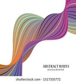 Colorful smooth abstract wave background