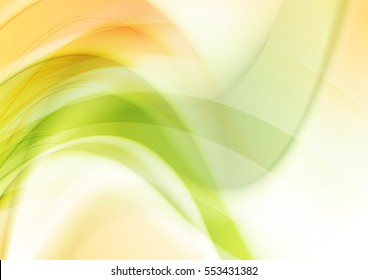 Colorful smooth abstract waves vector background