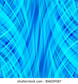 Colorful smooth blue lines background. Vector illustration
