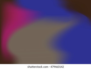 Colorful smooth curve blue and brown vector texture.Beautiful abstract elegant futuristic background.
