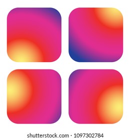 Colorful smooth gradient color Background Wallpaper. Vector illustration color Background design for your instagram new icon project design.  ESP10