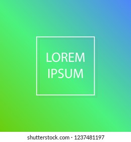 Colorful smooth gradient color Background Wallpaper Vector universal background, banner with frame and place for text.