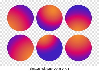 Colorful smooth gradient color background icon. Vector illustration