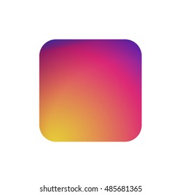 Colorful smooth gradient color background icon. Vector illustration.