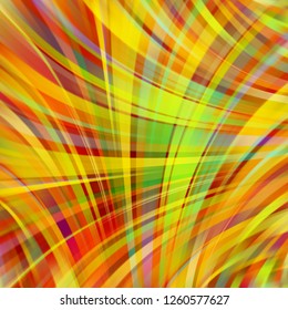 Colorful smooth light lines background. yellow, green, orange, brown  colors. Vector illustration.