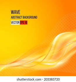 Colorful smooth light lines background. Vector illustration