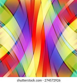 Colorful smooth light lines background. Vector illustration