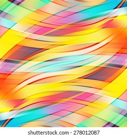Colorful smooth light lines background. Vector illustration.