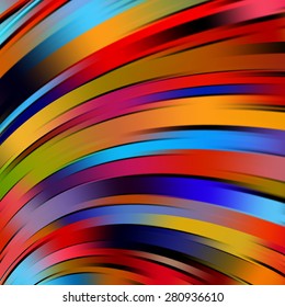 Colorful smooth light lines background. Vector illustration