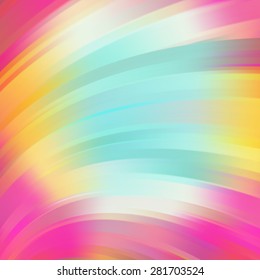 Colorful smooth light lines background. Vector illustration