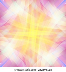 Fondo colorido de líneas de luz lisas. Ilustración del vector