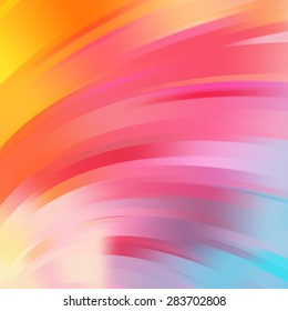 Colorful smooth light lines background. Vector illustration