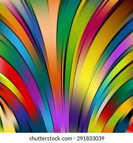 Colorful smooth light lines background. Vector illustration