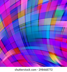Colorful smooth light lines background. Vector illustration