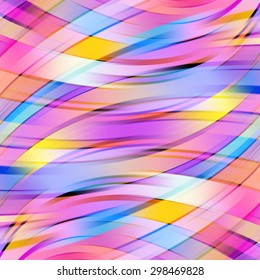 Colorful smooth light lines background. Vector illustration