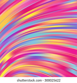 Colorful smooth light lines background. Prism, rainbow colors. Vector illustration