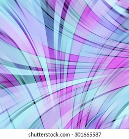 Colorful smooth light lines background.  Pink, blue colors. Vector illustration
