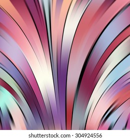 Colorful smooth light lines background. Pink, purple, blue, white colors. Vector illustration