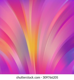 Colorful smooth light lines background. Pink, purple colors. Vector illustration