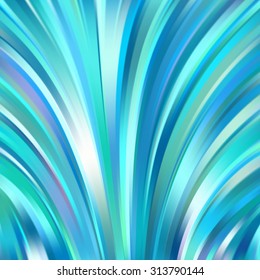 Colorful smooth light lines background. Blue, white colors.  Vector illustration