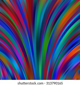 Colorful smooth light lines background. blue, green, red colors. Vector illustration