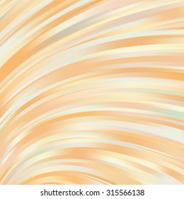 Colorful smooth light lines background. Beige, orange  colors.  Vector illustration